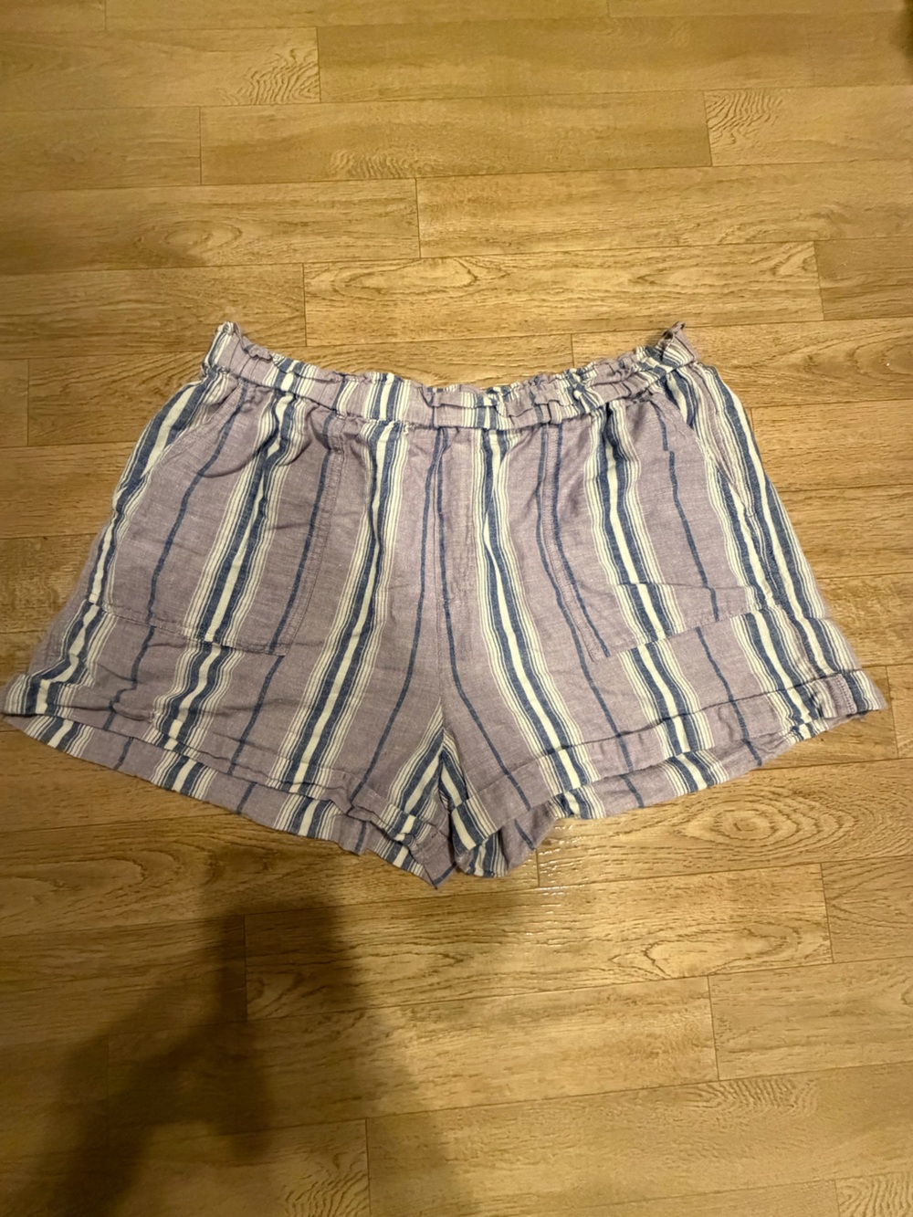Lucky Brand Lavender and Blue Striped Women's Shorts